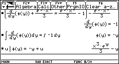 Exakte Differentialgleichungen mit dem Ti 92